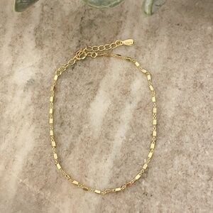 925 Sterling Silver Dainty Minimalist Bracelet Thin Link Stacking Bracelet